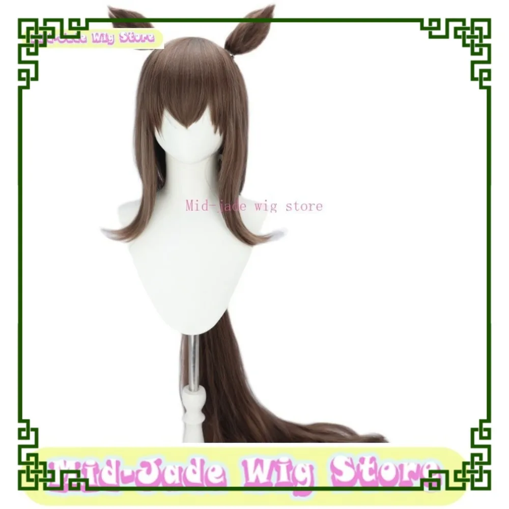 أوما موسومي جميل ديربي العبادة فيغا شعر مستعار تأثيري أنيمي لعبة تأثيري + نفس اللون آذان منتصف اليشم متجر شعر مستعار