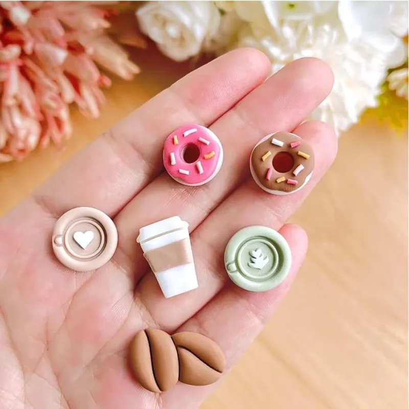 9PCS Teapot Donut Shape Polymer Clay Cutter Soft Pottery Earring Jewelry Pendant Making Tool  DIY Geometry Cutting Mold