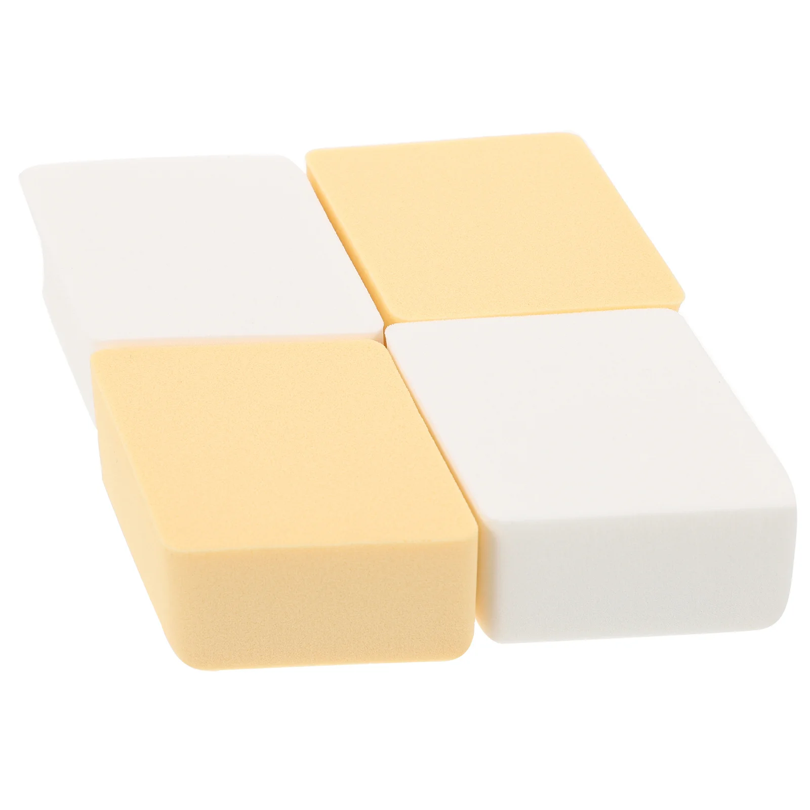 4-delige make-up sponzen set professioneel nat droog dubbel gebruik voor vloeibare foundation crème toepassing make-up spons