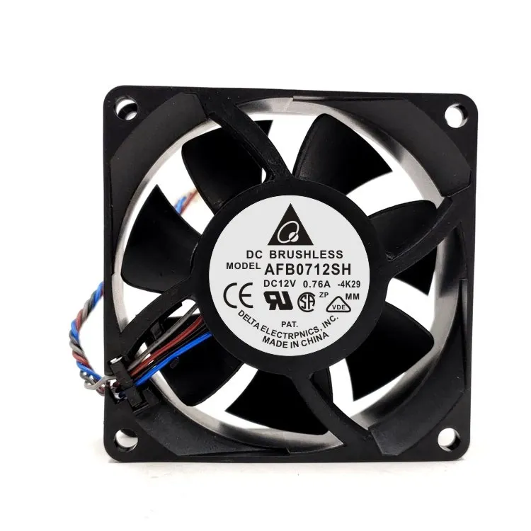 

Delta AFB0712SH 4K29 DC 12V 0.76A 70x70x25mm 4-Wire Cooling Fan