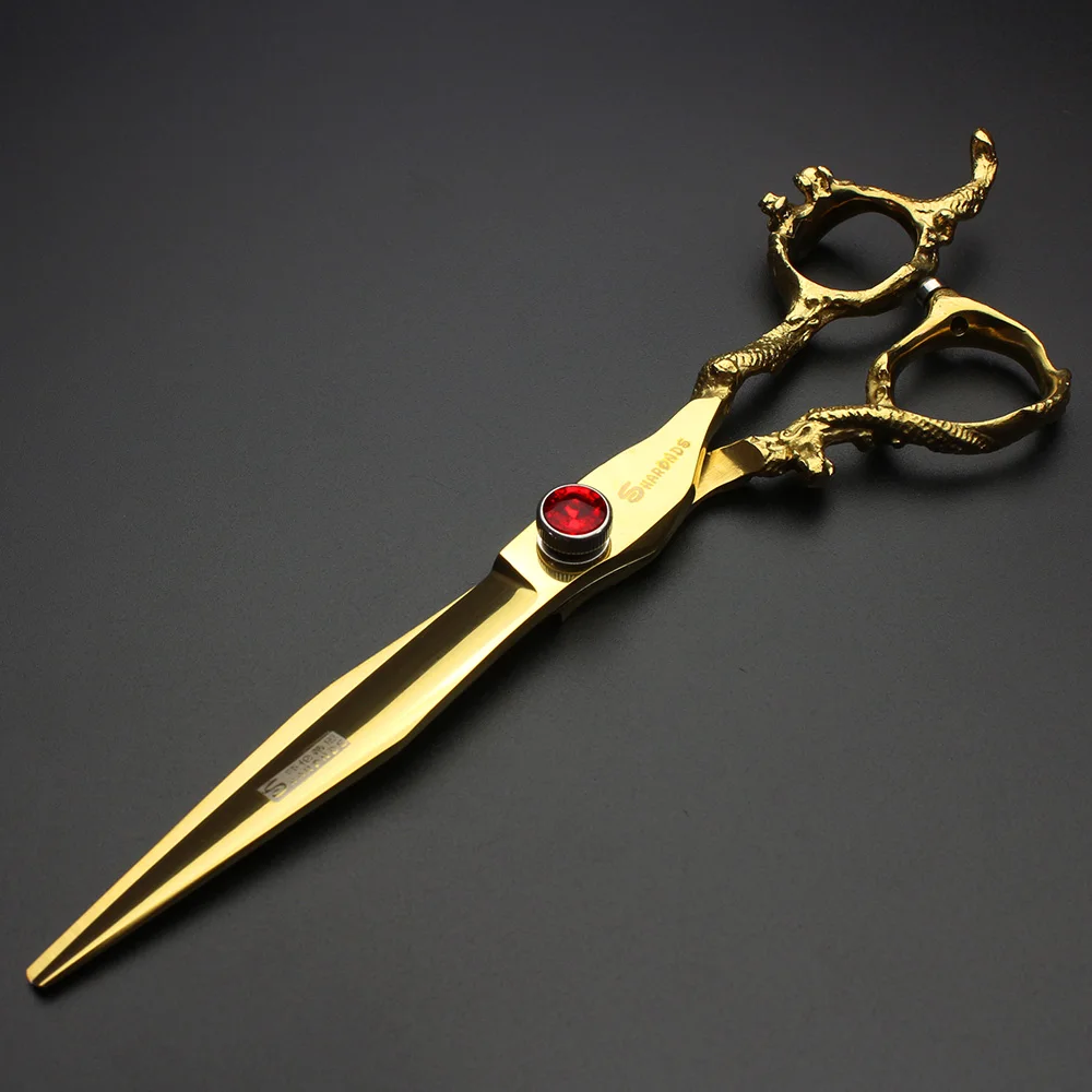 Barber Haircut Tools  5.5/6/7 Inch Japanese  Gold 440c Professional Hairdressing Scissors  Hairdresser Dedicated Hair Scissors