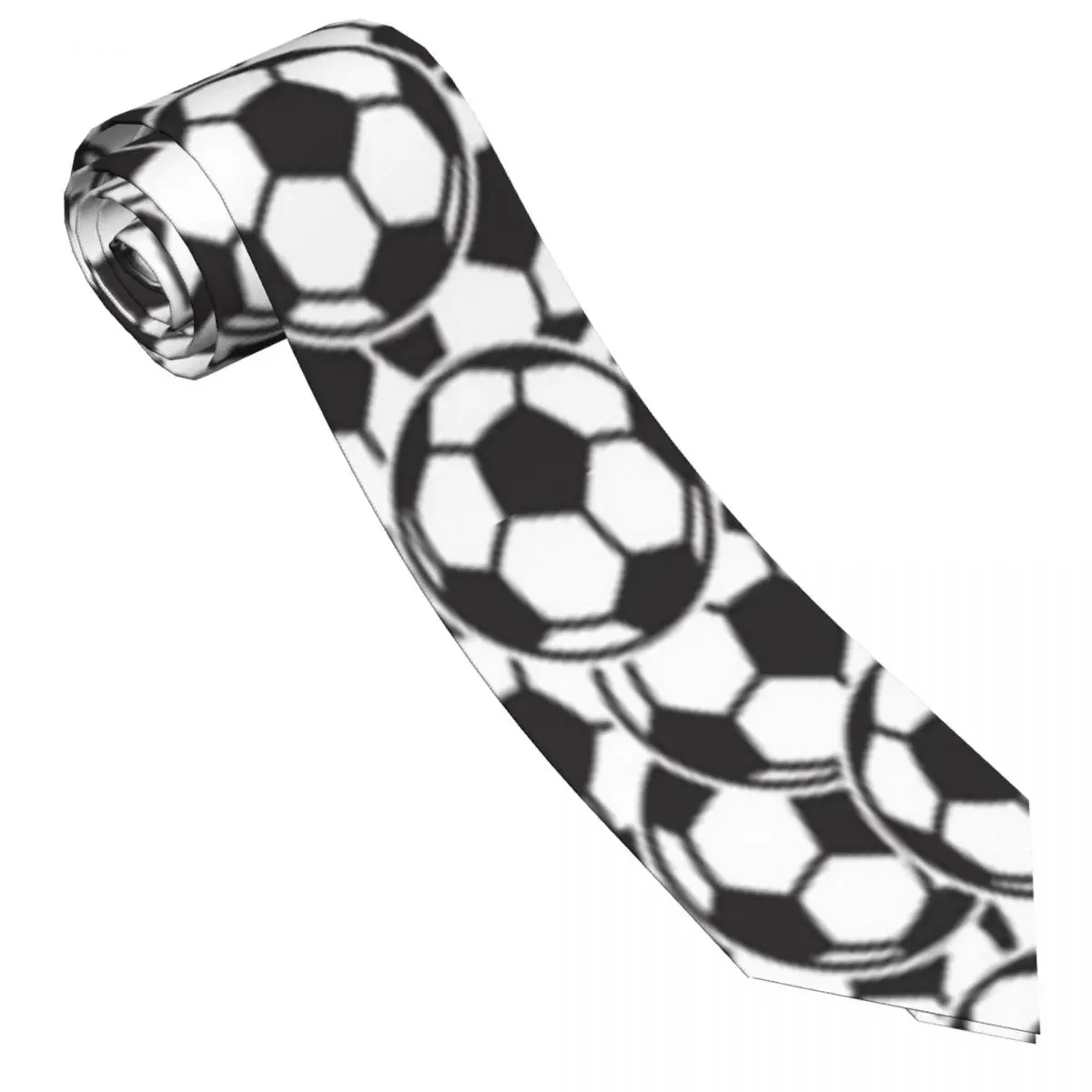 Mens Tie Classic Skinny Soccer Ball Neckties Narrow Collar Slim Casual  Accessories Gift