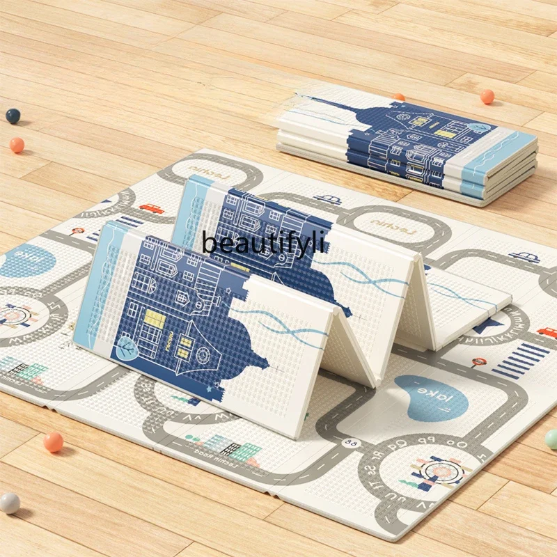 Le, Baby Crawling Mat Thickened Baby Living Room, Foldable, Foam Home Floor Mat