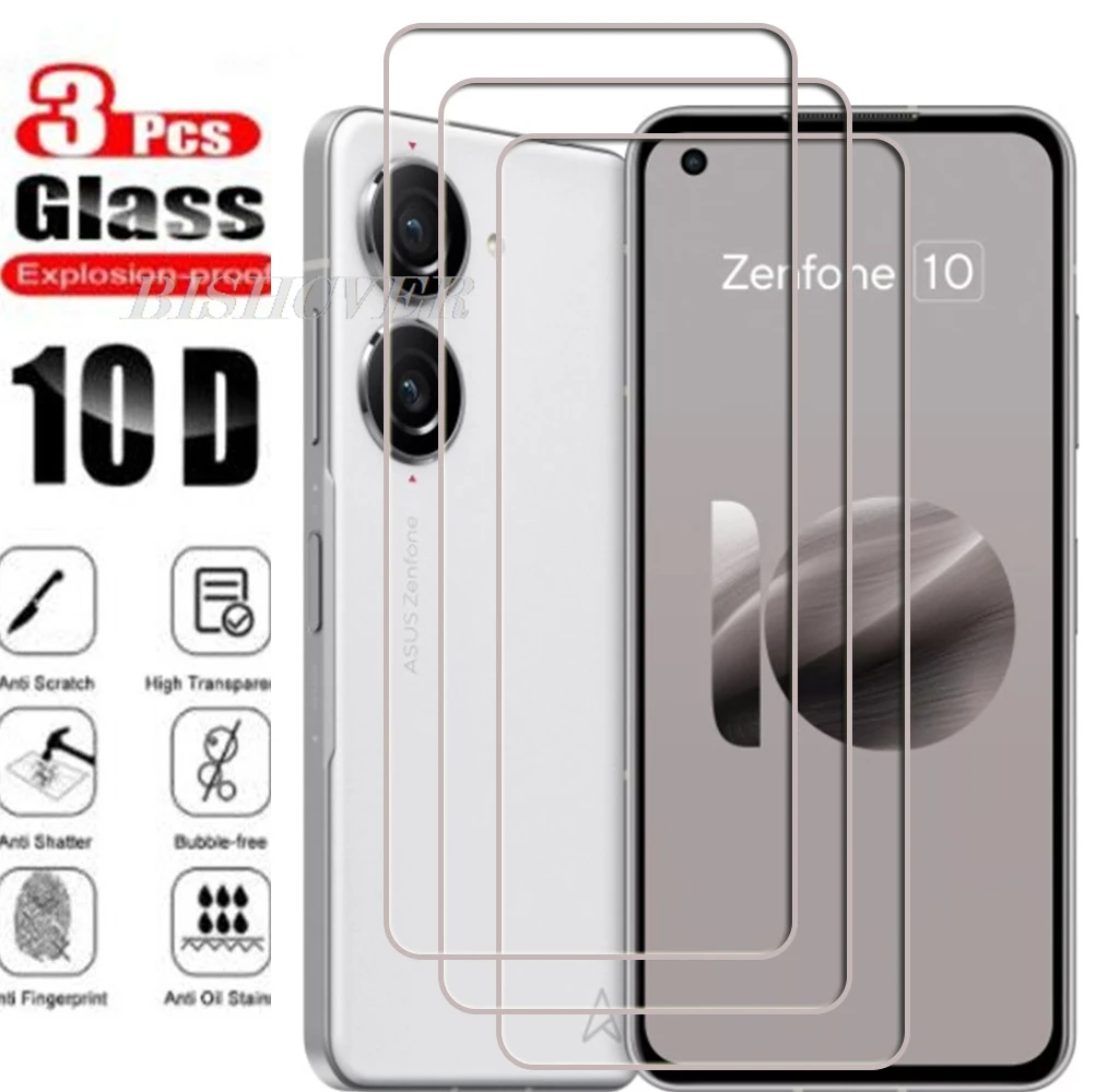 3 pçs vidro temperado para asus zenfone 10 9 8 10z asuszenfone10 z zenfone10 zenfone8 ai2302 protetor de tela filme de vidro temperado
