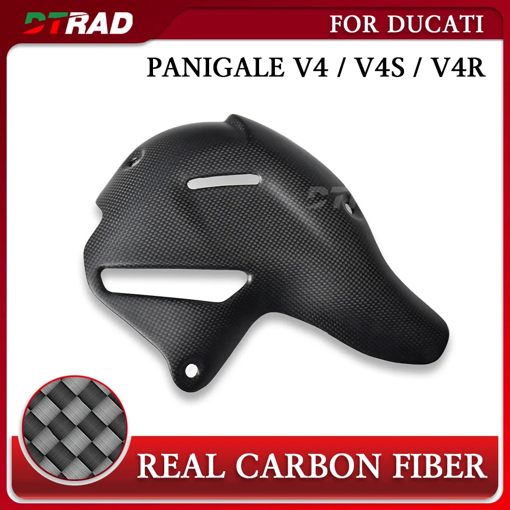 (Only Akrapovic Exhaust) Carbon Fiber Exhaust Cover For Ducati Panigale V4 V4S V4R Modification Heat Shield Protection Fairing