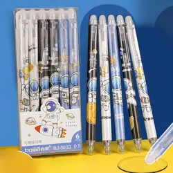 Astronaut Erasable Neutral Pen Quick-Drying Ink Gel Pen Creative Student Specific 0.5mm Tip Pen Writing Tools Stationery Gift