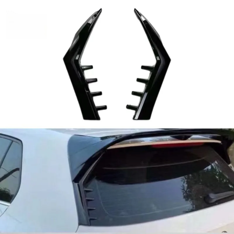 

For VW Golf 8 GTI Clubsport Side Wing Spoiler Gloss Black Rear Aero Fin Lip Car Exterior Tuning Upgrade Modification Accessories