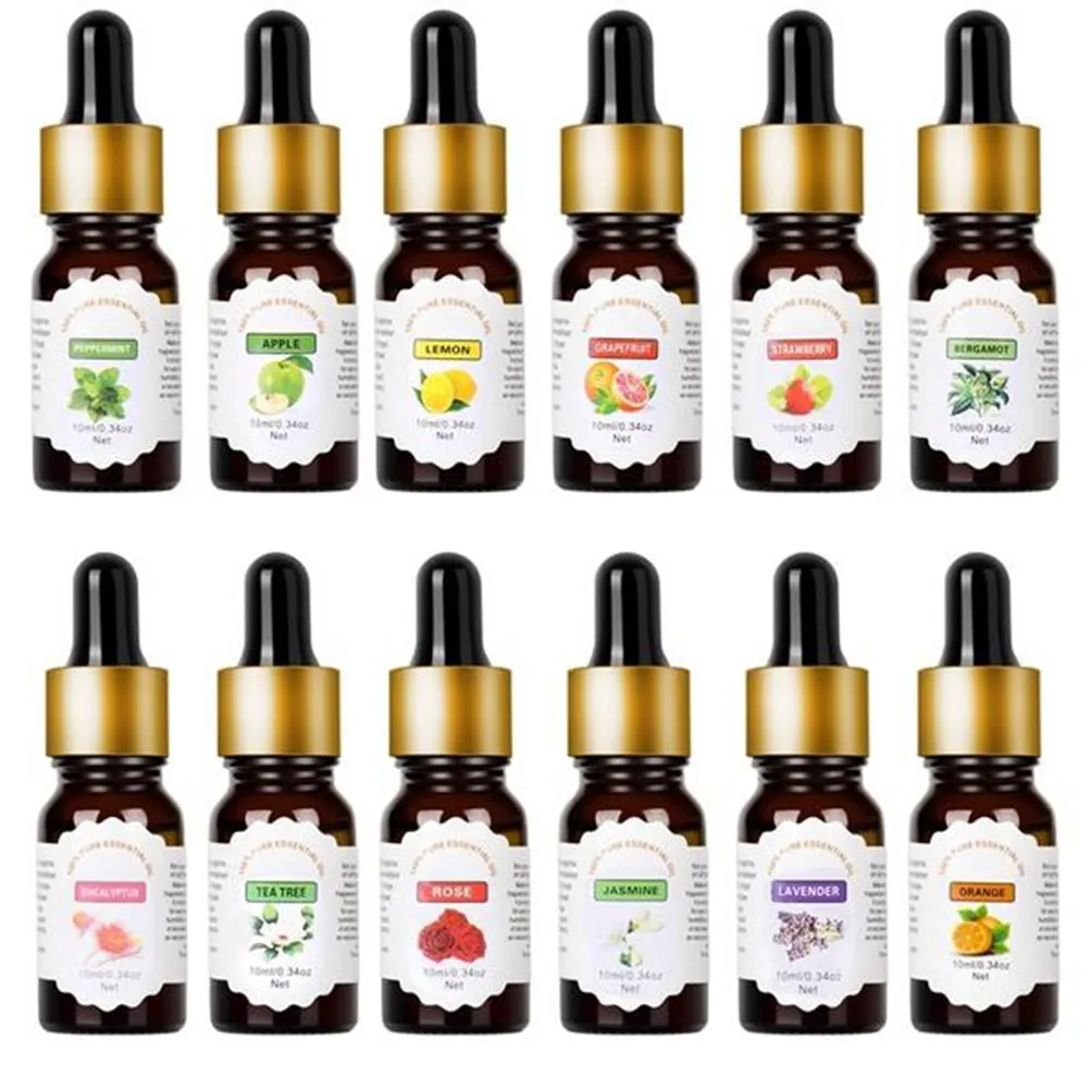 10Ml Pure Lemon Essential Oil Water Soluble for Humidifier Aromatherapy Diffuser Air Freshening Odor Removal Stress Relief
