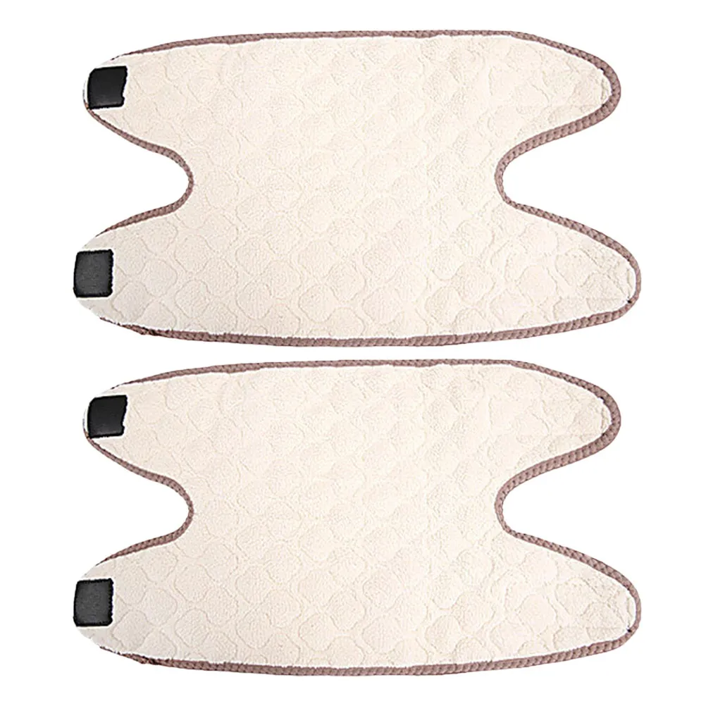 1Pair Warm Knee Pads Insulated Thermal Covers Adjustable Hook Loop Fastening Warmers for Men Women Winter Leg Protection