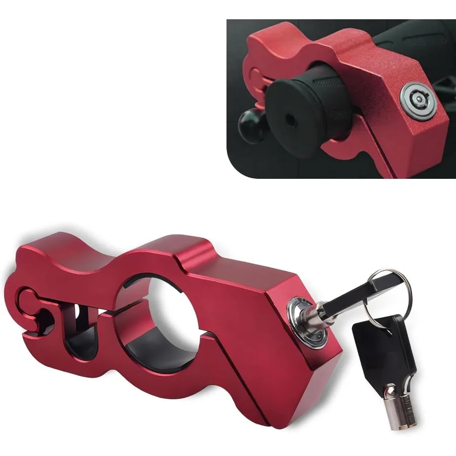

1 PC Motorcycle Handlebar AntiTheft Lock Waterproof RustProof Lock Cylinder with AntiScratch Gasket for Brake and Throttle Hand