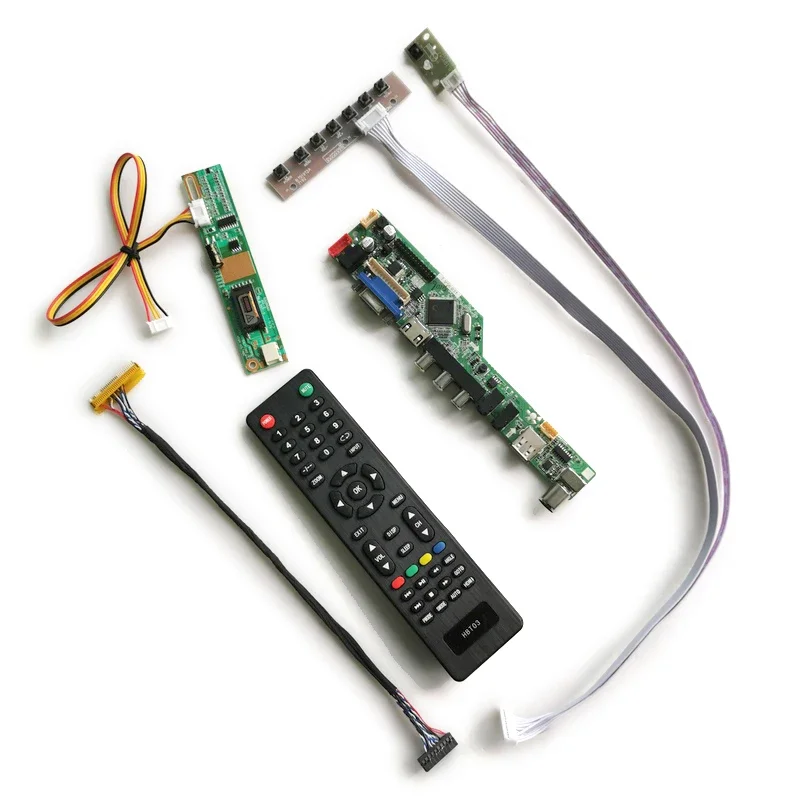 

Fit N141X7/N141XA/N141XB/N141XC Matrix Panel VGA AV USB LCD Monitor Universal Controller Board 1024*768 1CCFL 30Pin LVDS DIY Kit