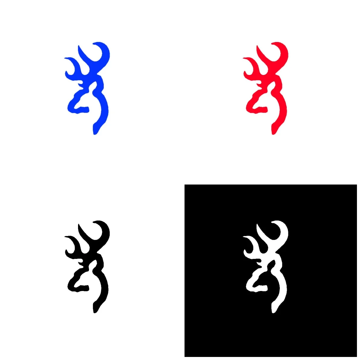 

Brown White-Tailed Deer Hunting Decals - PVC Vinyl Stickers for Car, Motorcycle & Laptop Decoration