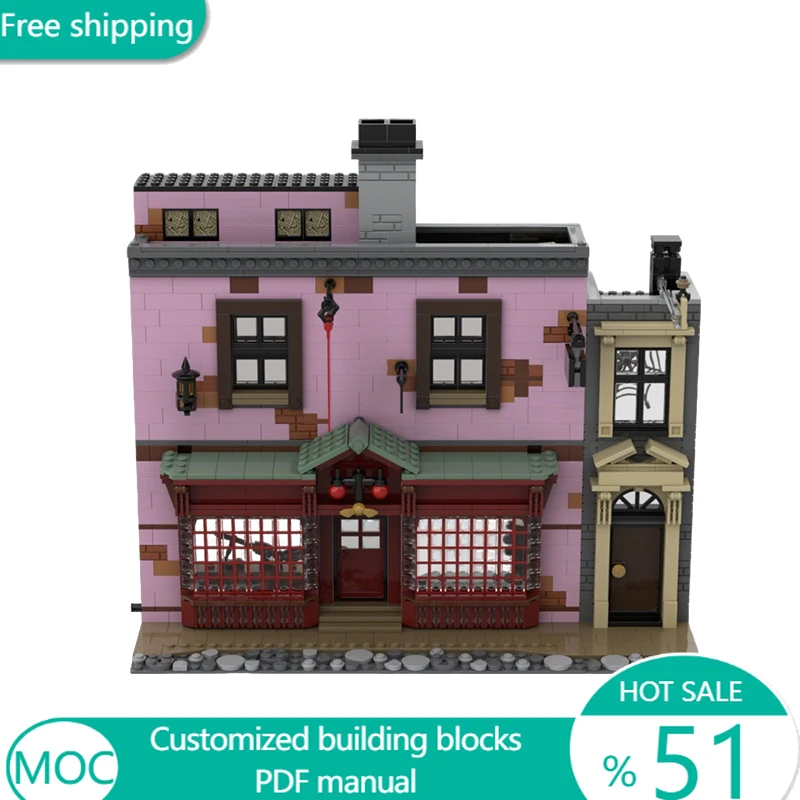 

225 деталей: Набор для сборки модульных конструкций по мотивам знаменитых фильмов, технологичные строительные блоки, простой дизайн, DIY, праздничные подарки