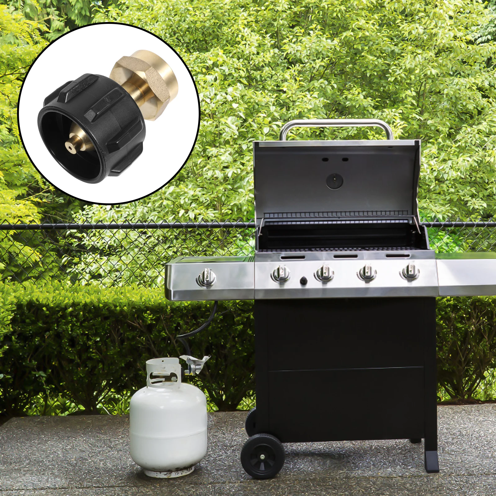 

Brass Propane Refill Elbow Adapter Tank Connector Qcc1 Valve Camping Gas Cylinder Coupler Leakproof Durable Fitting For Bbq