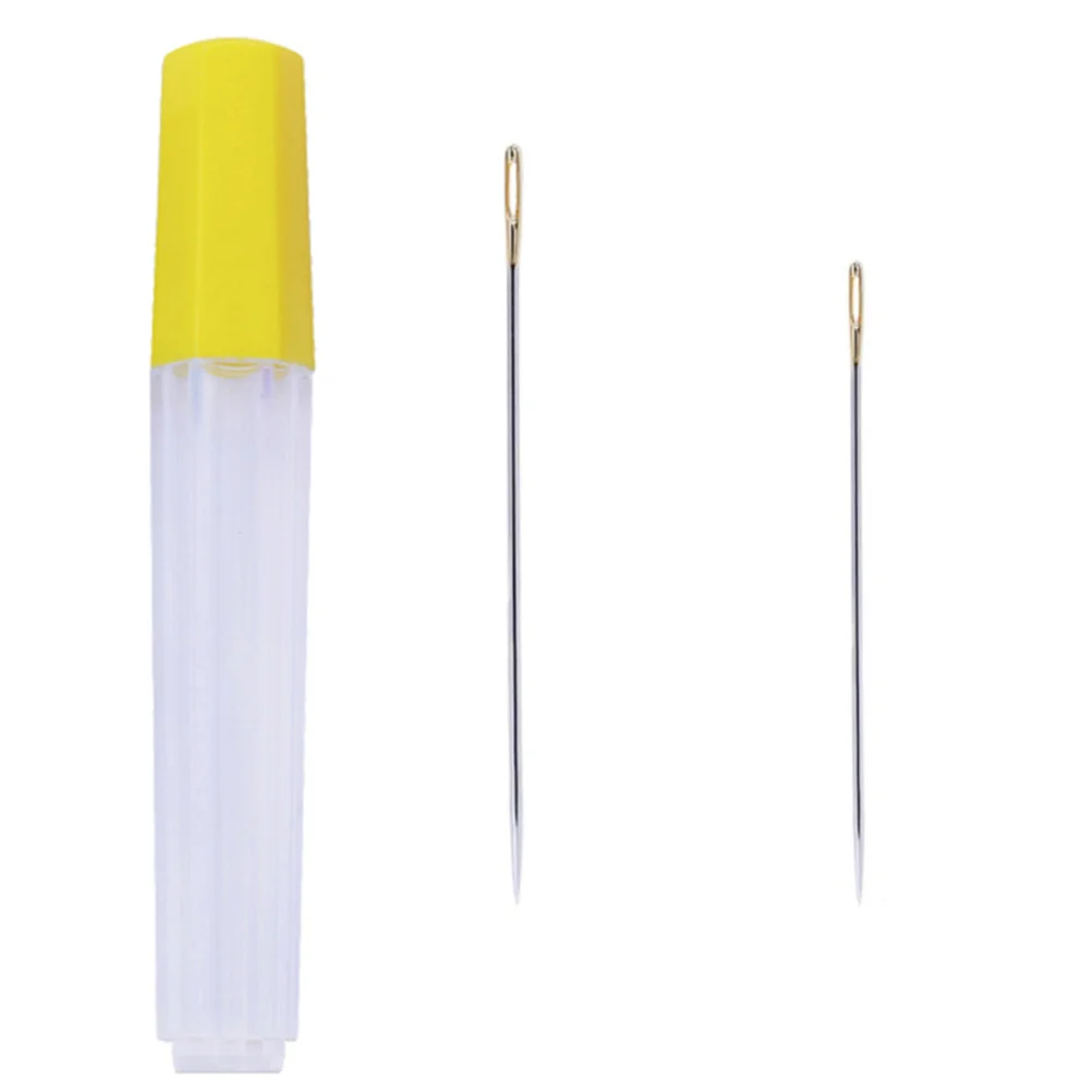 

20Pcs Sewing Needles Large Eye Carbon Steel Anti-Corrosion Easy Threading for Knitting Embroidery Crafts Stitching Needle
