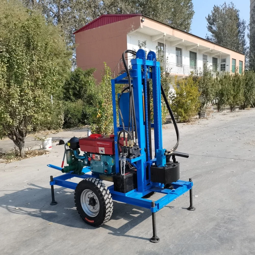 Household 200m Borehole Diesel/Electric Mini Water Well Drilling Rig Machine Bore Hole Well Deep Well Drilling Machine
