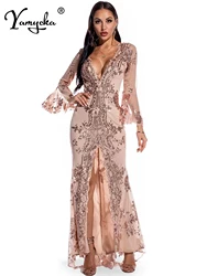 Sexy club Party Sequin maxi Dress women summer dress elegant bodycon vintage woman Long dresses clothes vestidos Dropshipping