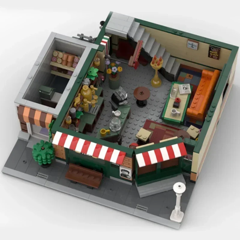 Moc Bouwstenen Street View Model Central Park Technische Bakstenen DIY Assemblage Constructie Speelgoed Voor Kinderen Vakantiecadeaus