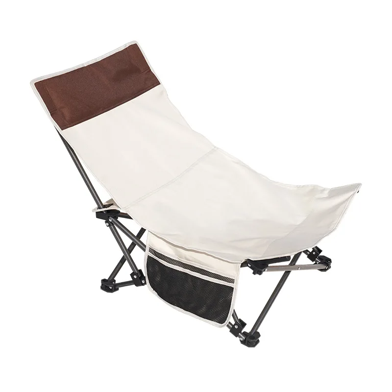 2023 New Outdoor Folding Lounge Chair Portable Ultra Light Dual Use Office Lunch Chair Camping Beach Chair Backrest Stool