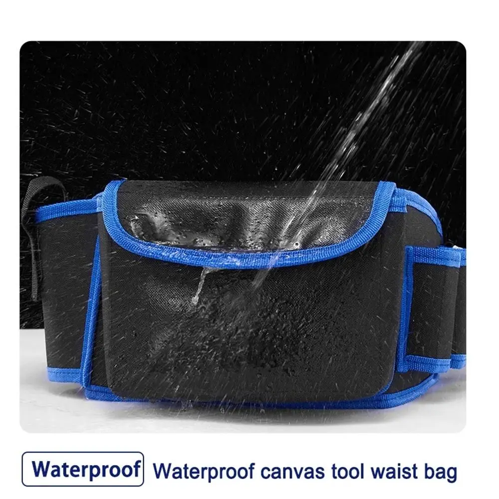 

Wear-resistant Tool Waist Bag Multilayer Storage Waterproof Tool Belt Oxford Cloth Large Capacity Electrician Tool Bag
