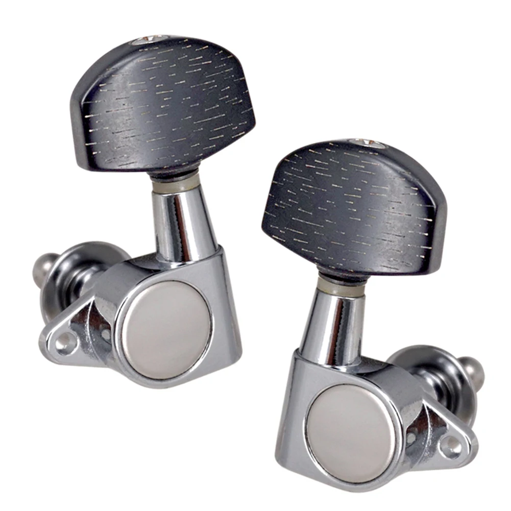 6Pcs Enclosed Locking Tuners 3L 3R Closed Knob Machine Heads Tuners Wear Resistant String Tuning Peg Guitar Accessories