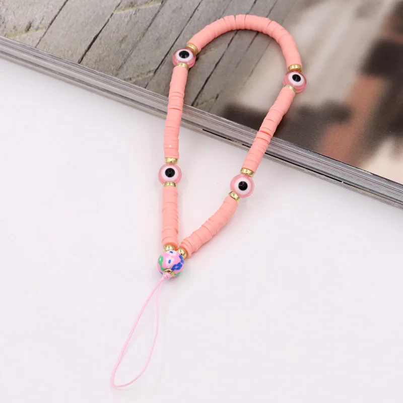 Böhmische bunte Telefonkette mit bösen Blick-Perlen, Charm-Schmuck für Frauen, Geschenke für Freundinnen, Anti-Verlust-Telefonband, handgefertigtes Lanyard-Zubehör. – Detail 8