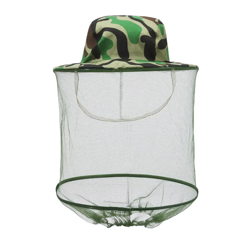 Universal Protective Mask Camouflage Hat for Mosquito Hat Mosquito Veil Outdoor Insect Protection Beekeeper