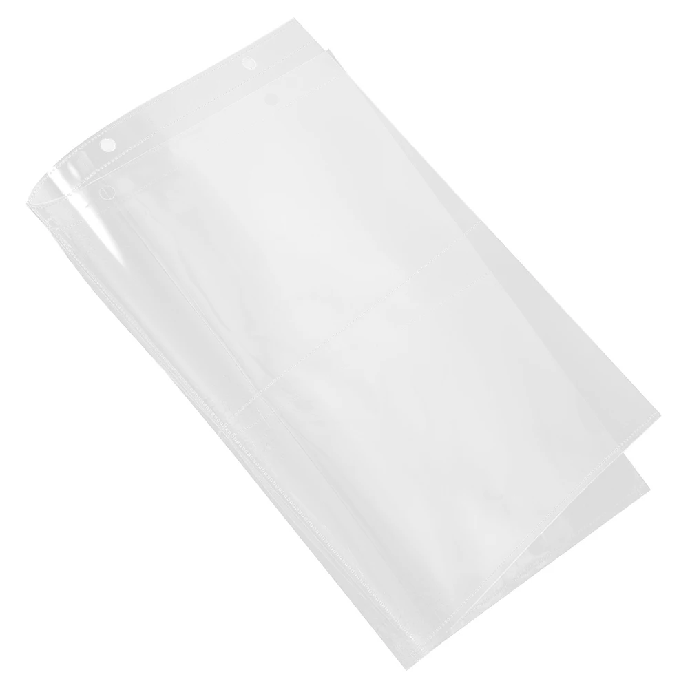 

A4 Loose-Leaf Photo Album Pages Clear Pp Sheets For 4-Ring Binder Replacements Refill Supplies Pockets Holders
