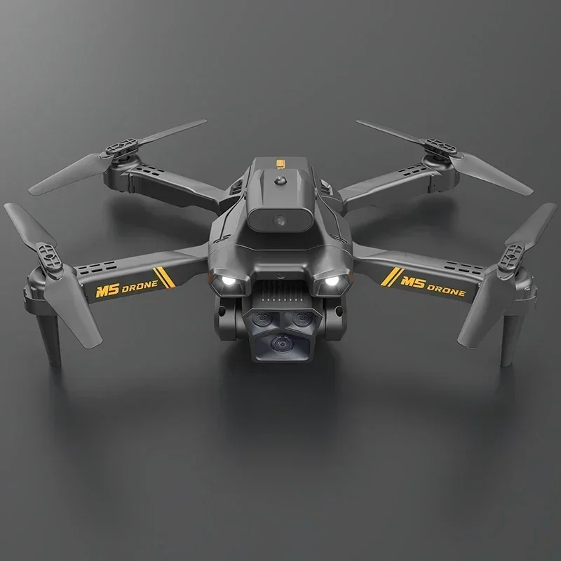 Дрон M5 Drone 8K 5G Professional HD для аэрофотосъемки с двойной камерой, всенаправленный Дрон для предотвращения препятствий, летающие игрушки