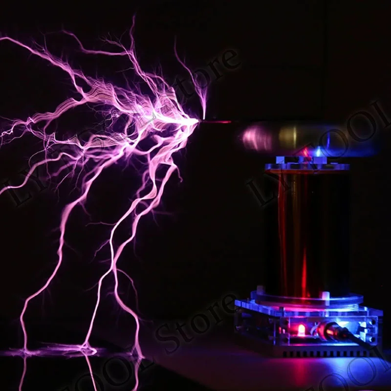 New Music Tesla Coil SSTC Product High-frequency Generator Ignition Lightning Model Integrated Arc Extinguishing Tesla 20cm