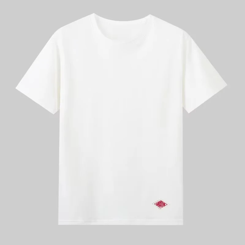 Extrem schlichter Stil, klassisches Logo, lässiges Marken-T-Shirt, Baumwoll-Grafik-T-Shirt für Männer und Frauen, Sommer-Streetwear – Detail 5