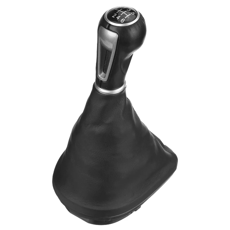 إطار مقبض تغيير التروس من جلد السيارة ، صندوق غبار رافعة ، غطاء لمقعد ليون الثاني ، توليدو الثالث ، ألتيا إكس إل ، 6 سرعات