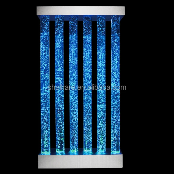 

Customization.New Style Indoor Floor Standing Bubble Wall Changing Led Light Acrylic Water Bubble Panel Screen