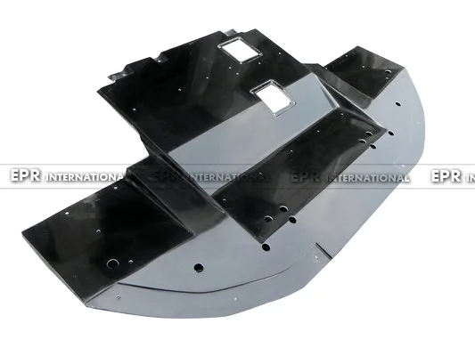 Evolution for Mitsubishi EVO10 Varis Wide Body Front Lip Head Shovel with baseplate surrounding head lip chin