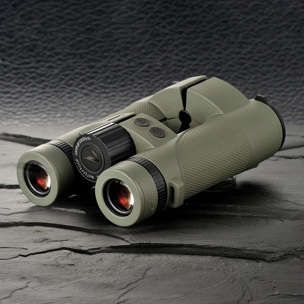 

2026 High Quality Range Up To 2000Y Waterproof Outdoor Binoculars with Rangefinder Hunting Distance Measurement Binoculars