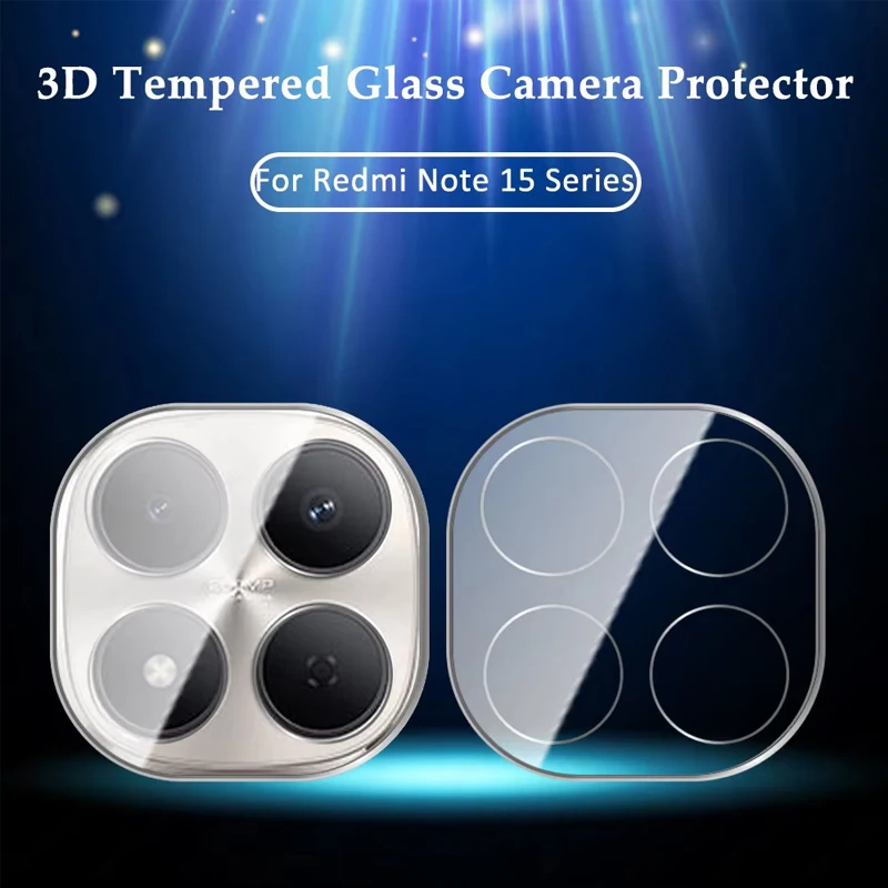 

2Pcs 3D Clear Camera Glass Protector For Redmi Note 15 Pro+ Note15 15Pro Plus Note14 14Pro 4G 5G HD Ziai Back Lens Case Cover