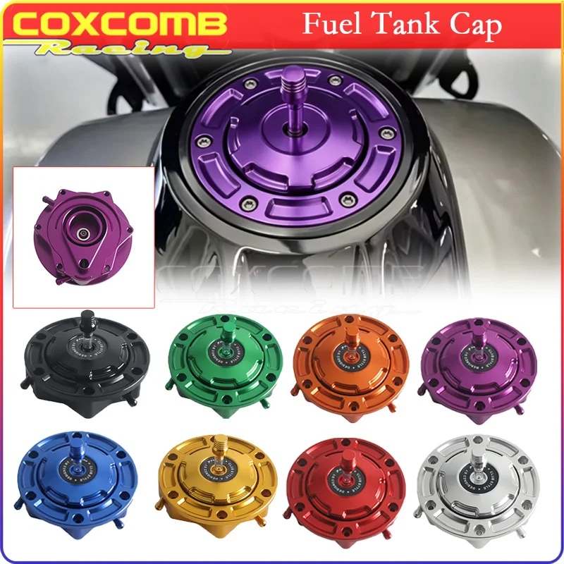 Motorrad CNC Club Style Belüfteter Tankdeckel für Harley Touring 23-26 Street Glide FLHX Road Glide Ultra Limited FLTR