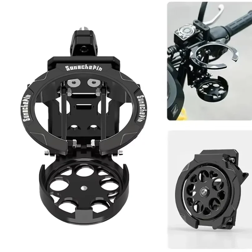 2026 NEW Motorcycle Foldable Cup Holder Lightweight Adjustable Water Bottle Mount for Electric Bicycle Sport Cycling Accessories
