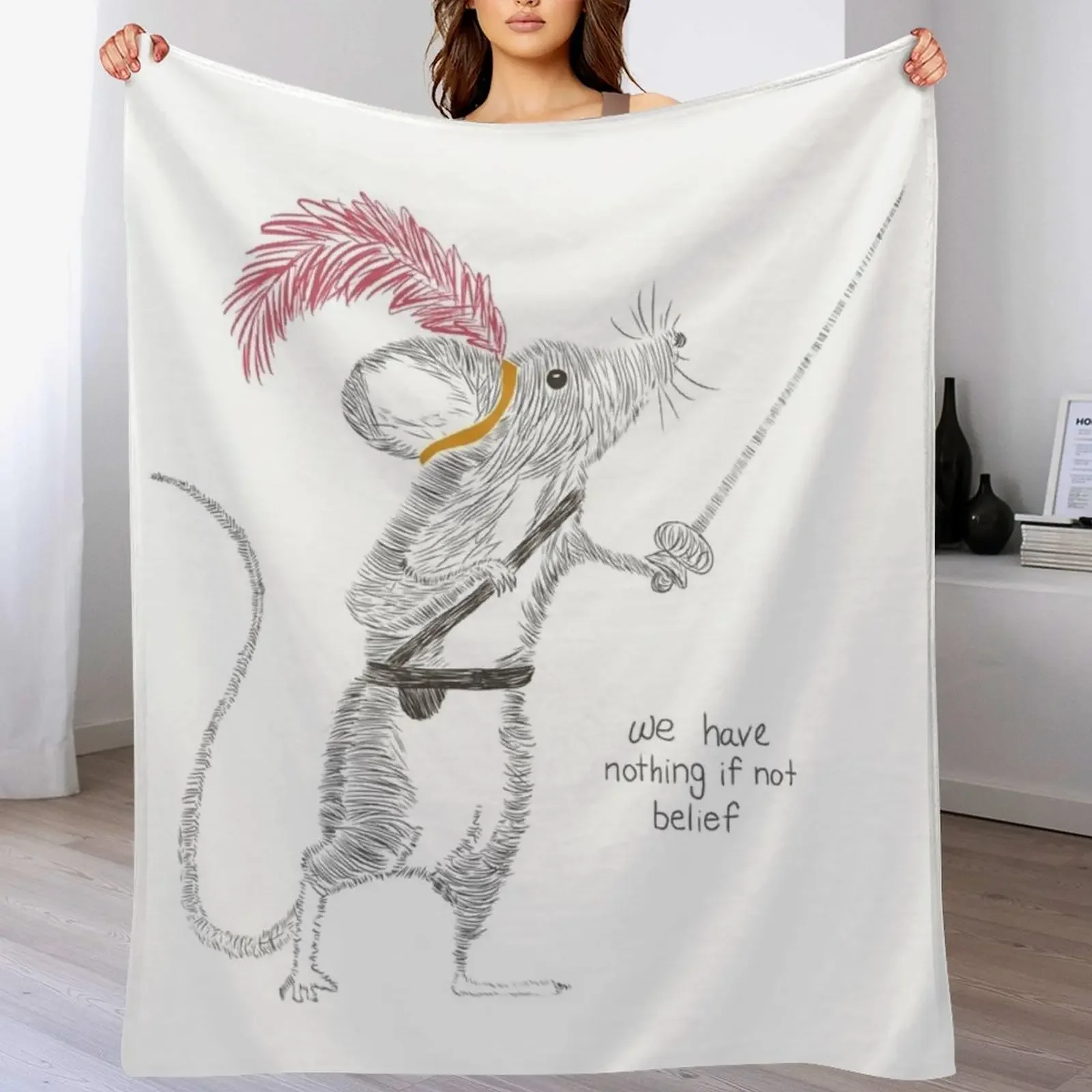 

We Have Nothing If Not Belief Throw Blanket Warm Plush Fuzzy Blanket for Living Room