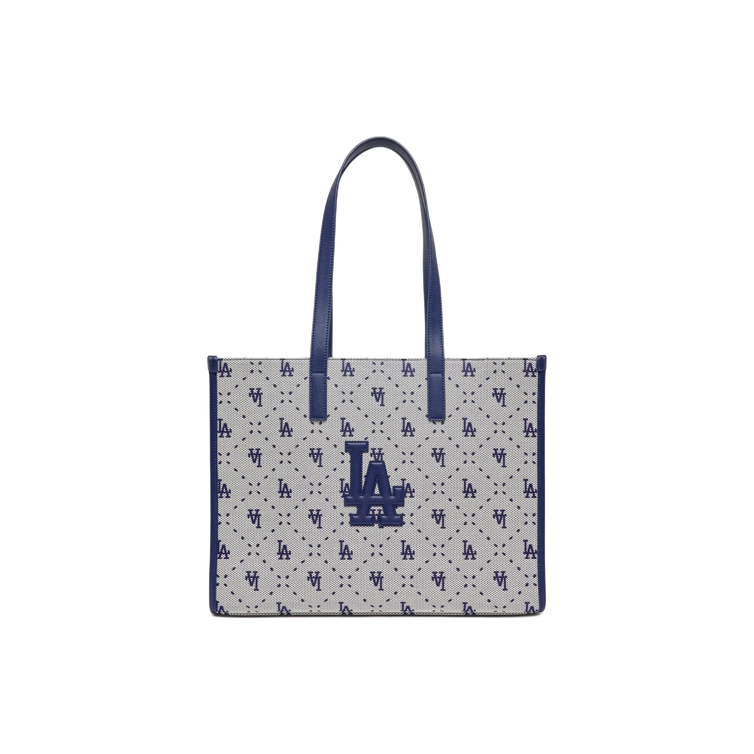 Bolsa Tote MLB Los Angeles Dodgers SS23 em Poliéster, Bolsa de Compras, Bolsa de Mão, Bolsa de Ombro Grande Feminina Azul