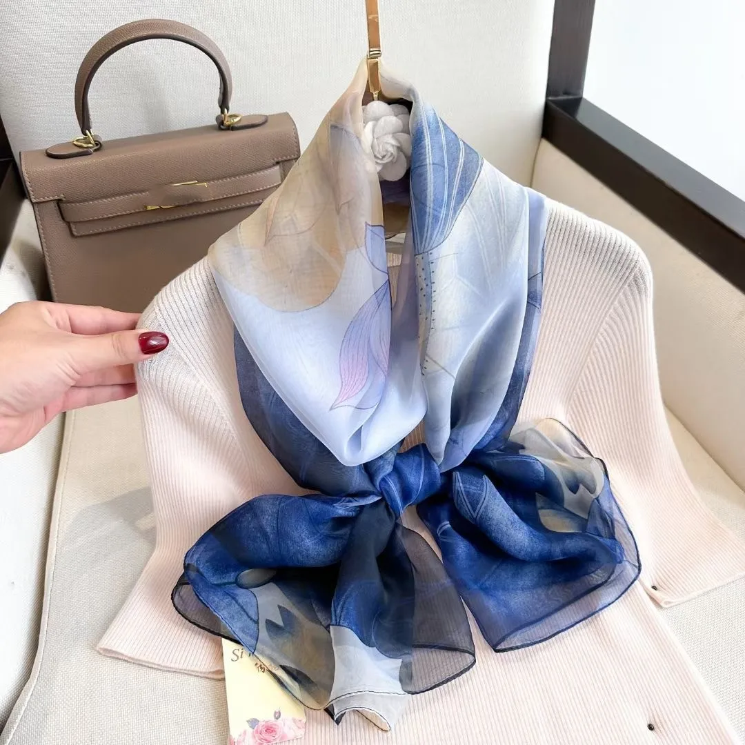 180*140cm Luxury Brand Summer Female Pareo Beach Scarf Women Sunscreen Outdoor Shawl Wrap Chiffon Soft Large Bandanna Foulard