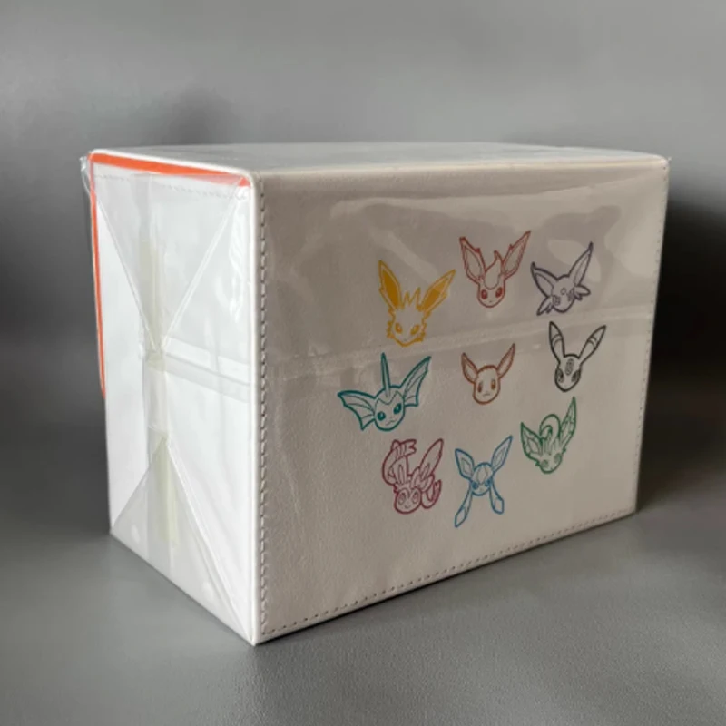 กล่องเก็บการ์ดอนิเมะ PKM TCG ลายอีวุย รุ่นพรีเมียม ความจุขนาดใหญ่ ทนทาน เหมาะสำหรับเก็บการ์ดสะสม ของขวัญ ของเล่น