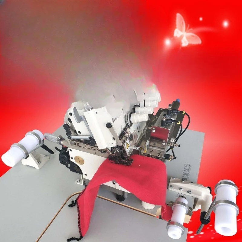 Industrial silk shirt neckline sewing machine, multi-function computer automatic collar sewing equipment
