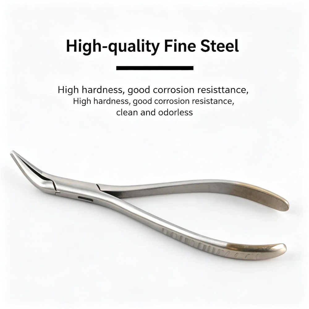 Dental Stainless Steel Extraction Forceps – Universal Pliers for Upper/Lower Primary Teeth & Broken Roots