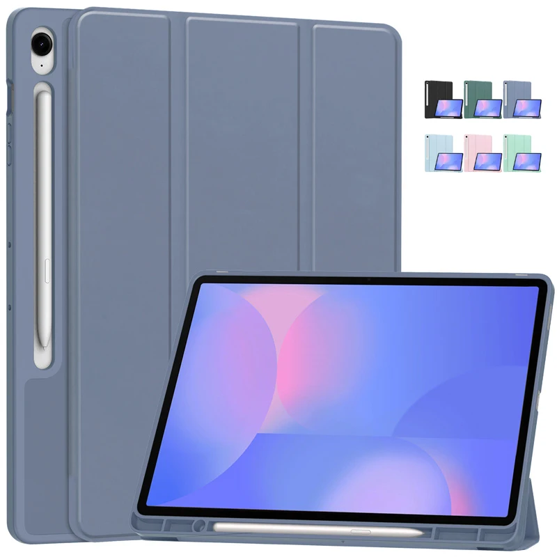 

For Samsung Tab S10 FE Plus Case Pencil Holder Smart Magnetic Stand Cover For Galaxy Tab S10 FE Plus 13.1 inch Case X620 X626B
