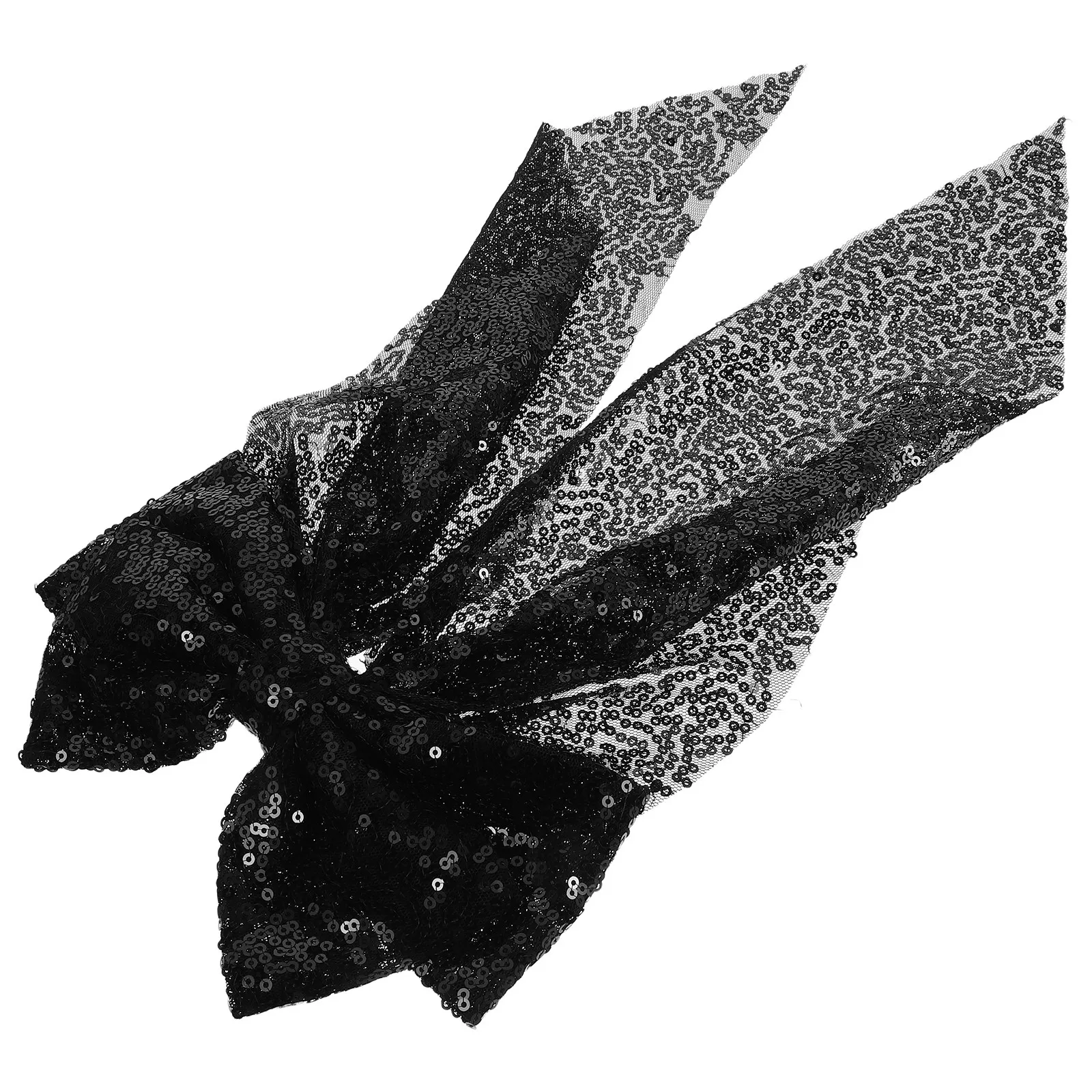 High Ponytail Sequin Bow Hair Clip Oversized Sparkling Glitter Fashion Accessory Large Bow Clip Women Hair Styling