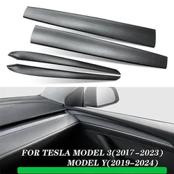 For Tesla Model 3 ModelY 2019-2024 Dashboard Cover and Door Trim Panel Dash Trim Compatible with Tesla Model Y 2024 Model 3 2023