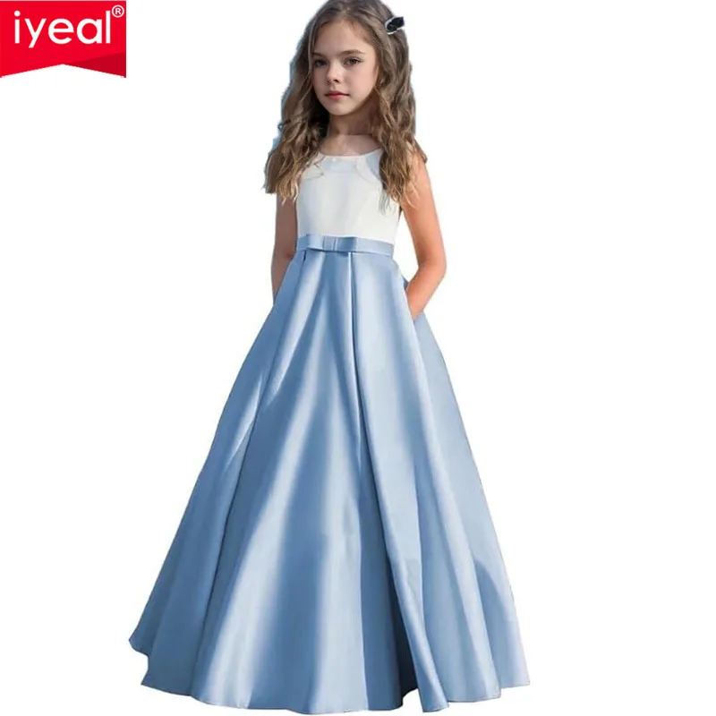 IYEAL Children's Girls Dress Piano Performance Dress Girls' Violin Performance Small Host Dress Ball Dress