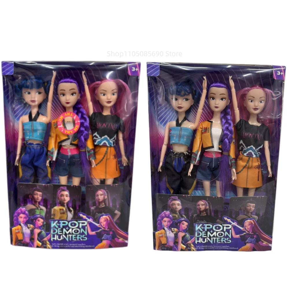 

Hot Have Music Kpop Demon Hunters Plastic doll High quality Toys Exquisite Desktop ornament Give child a surprise birthday gift