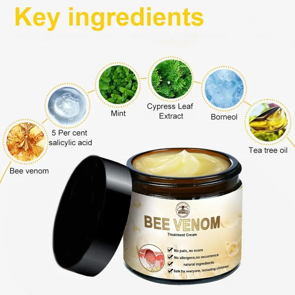 Fast and Gentle Removal Bee Venom Skin Treatment Cream Skin Treatment Bee Venom Bee Venom Cream Fast-Acting